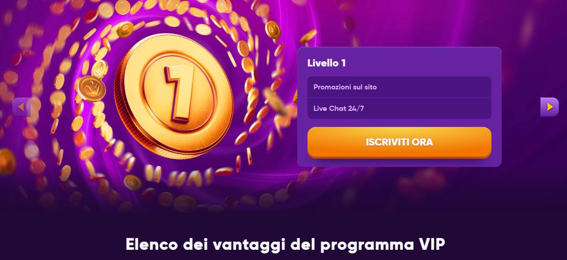 Iscriviti al programma VIP e sblocca vantaggi esclusivi